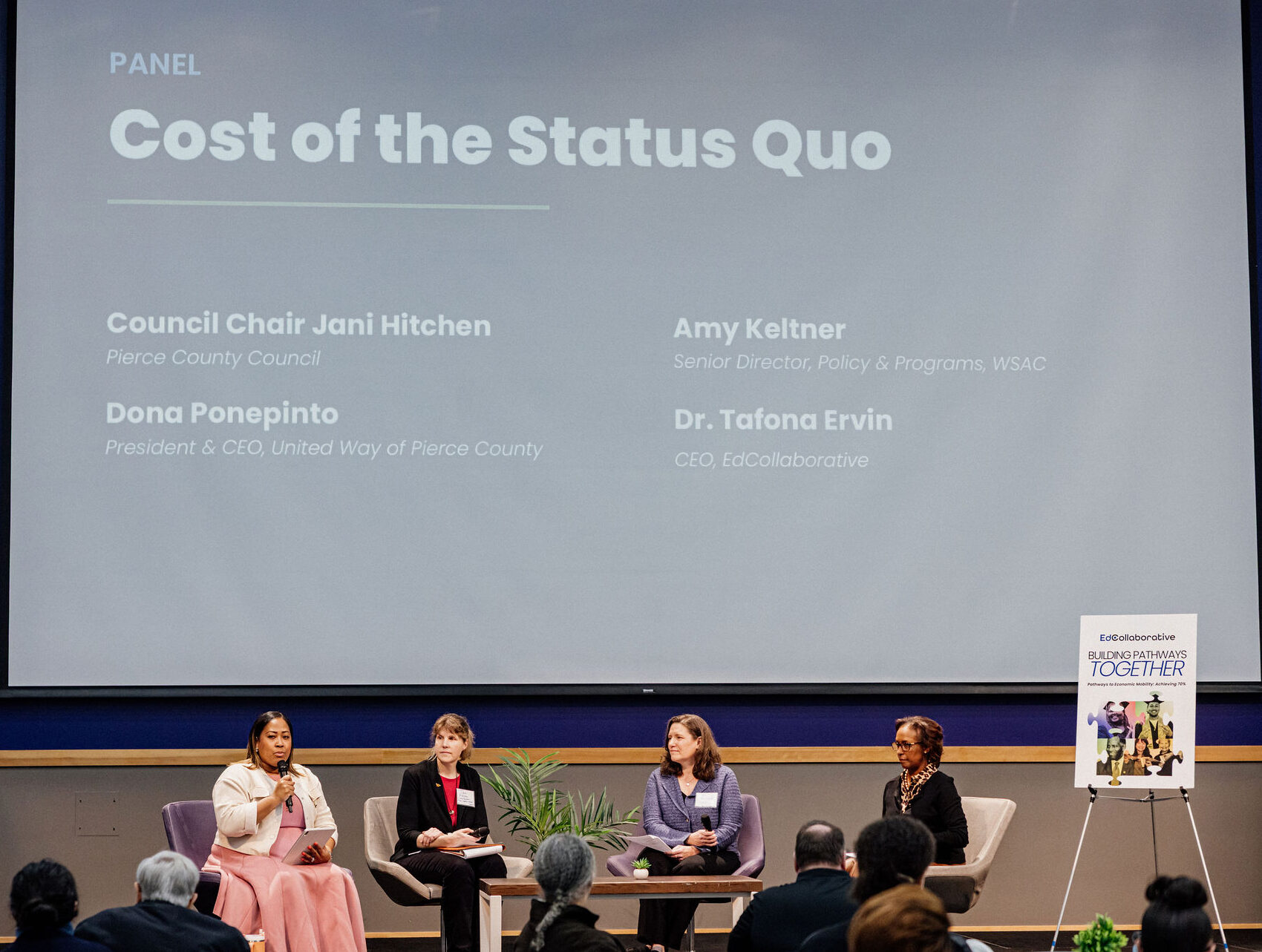 Cross-sector leaders sharing perspectives at the summit